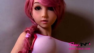 Pink dyed surrounding really nice pussy petite intercourse doll